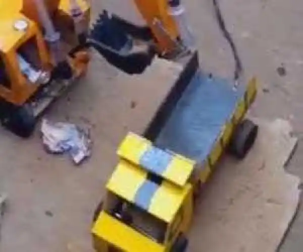 Wow!! A Nigerian Guy Builds An Excavator And Tipper From Scratch [See Photos]